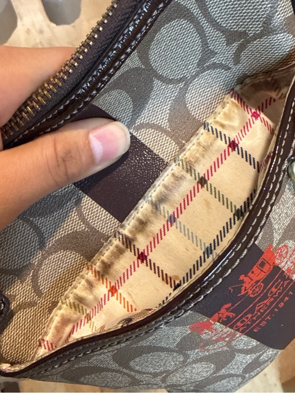 Coach Heritage Stripe Signature Swing Pack crossbody bag - Picture 4 of 5